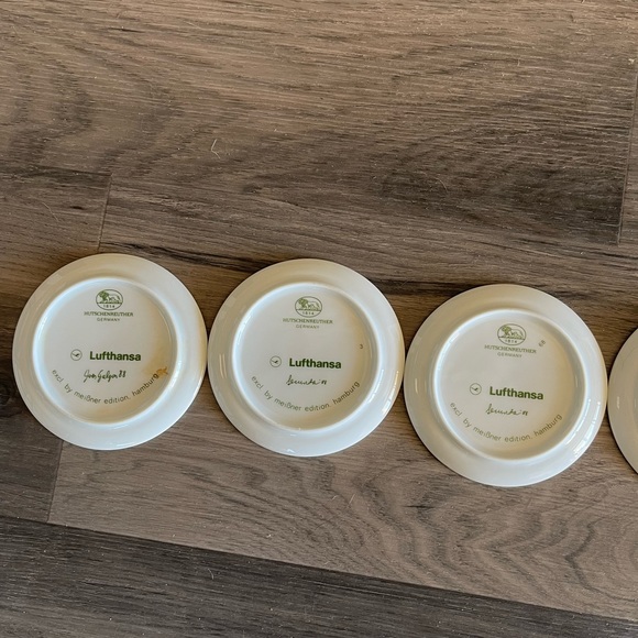 Vintage Lufthansa Porcelain Coasters - Picture 5 of 6